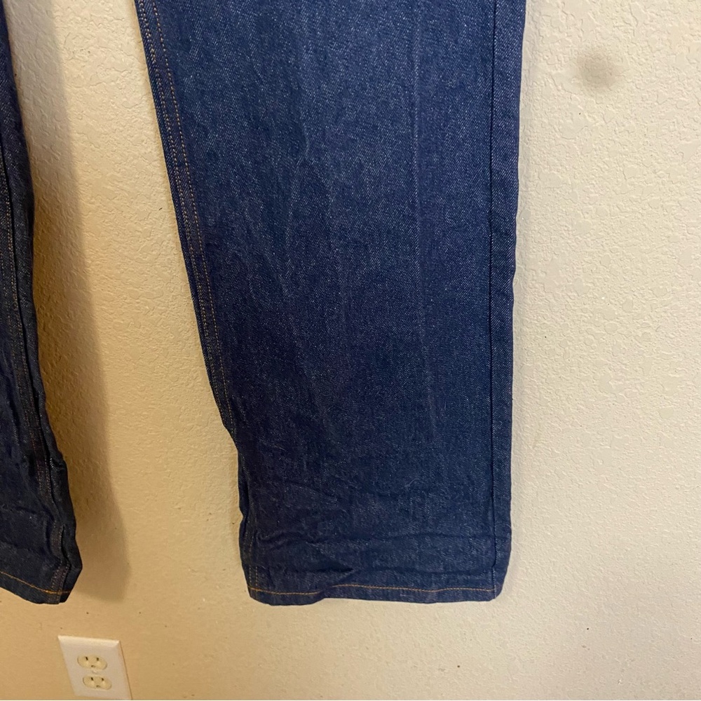 Fendi Wide Dark Wash Women's Size 42/6 Rigid Cotton Trouser Jeans Authentic - Picture 5 of 16